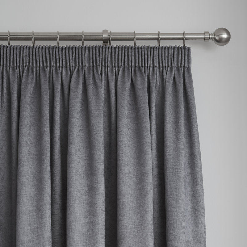Galaxy Room Darkening Curtain Pair, Width 229 x Drop 229 cm, Charcoal