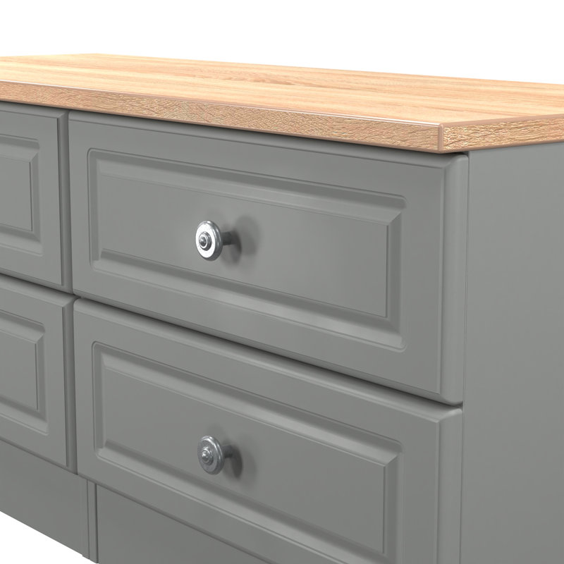 110cm W 4 - Drawer Chest of Drawers, Grey