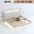 Floating Bed Frame With LED Light And Charging Station Upholstered Platform Bed Frame With Headboard And Hidden Storage Space, No Box Spring Needed-186944389