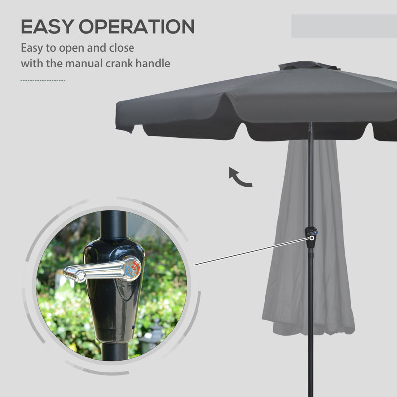 Anzar 266cm Tilt Market Parasol