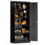 Armoire de bureau verrouillable avec portes et 4 tablettes