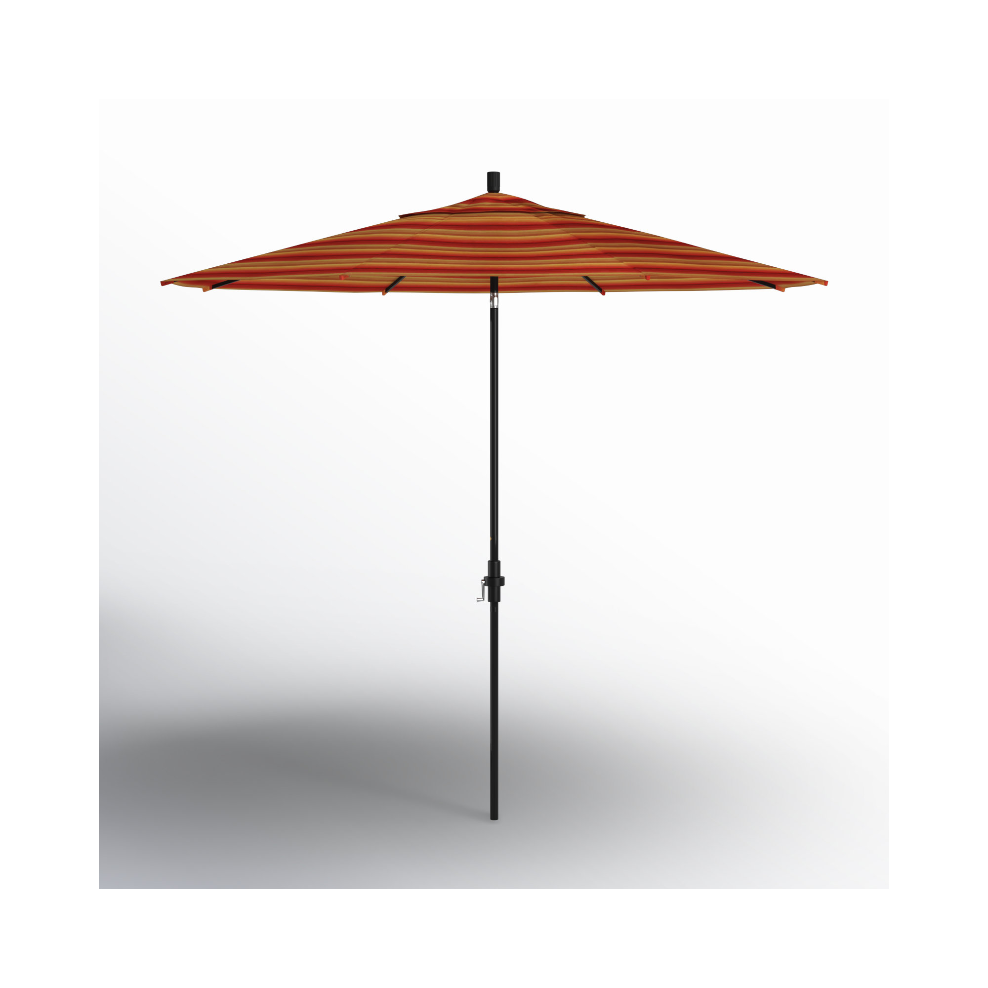 Garita 108'' Market Sunbrella® Umbrella, Astoria Sunset Sunbrella®, Stone Black