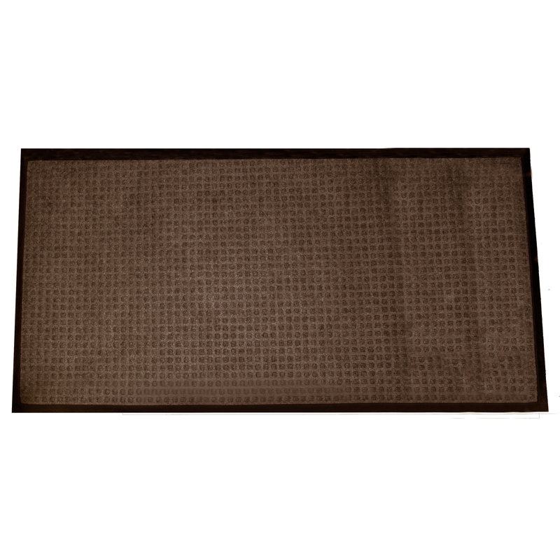 Afsah Non-Slip Doormat, Brown, 48" W x 72" L