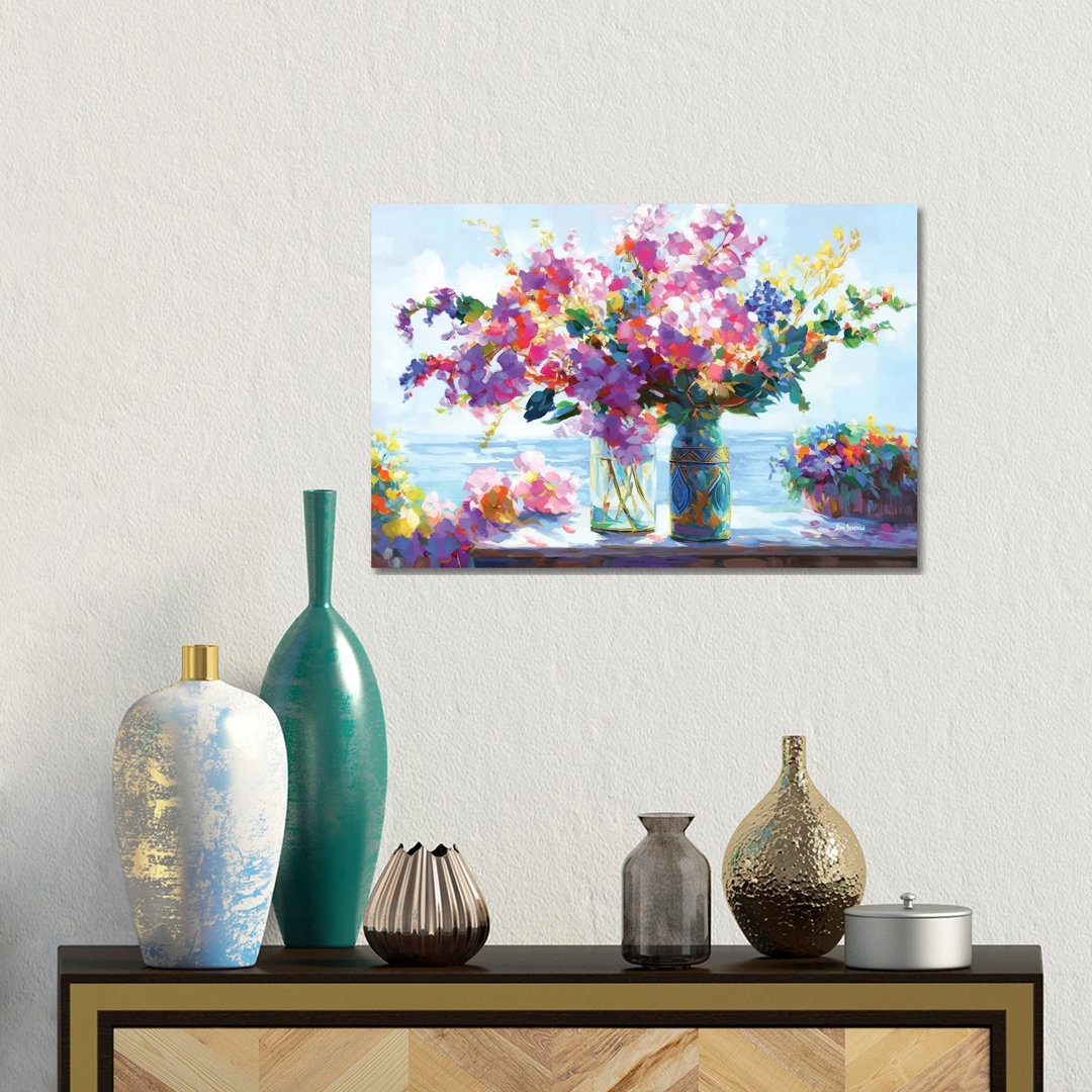 Blossoms Amidst The Ocean Breeze von Leon Devenice - Gallery-Wrapped Canvas Giclée on Canvas