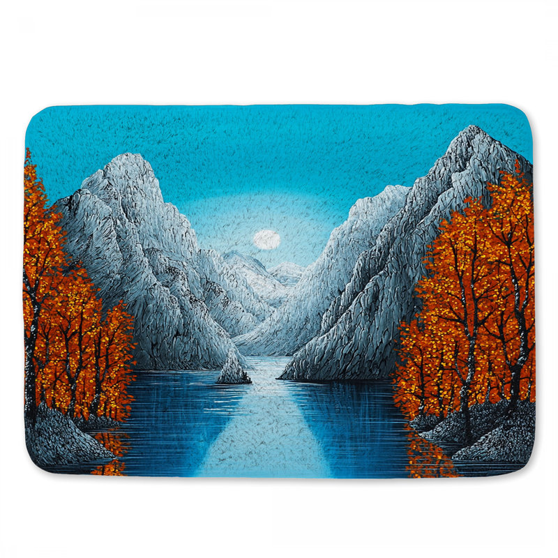 Tapis de bain Mountain Lake, L 24 po x l 17 po