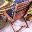 Veeva Deck Stripe Outdoor High Back Seat Pad (Set Of 4)-1548330284