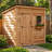 8 ft. W x 4 ft. D Western Red Cedar Gardensaver Lean-To Outdoor Storage Shed with Single Door and Metal Roof