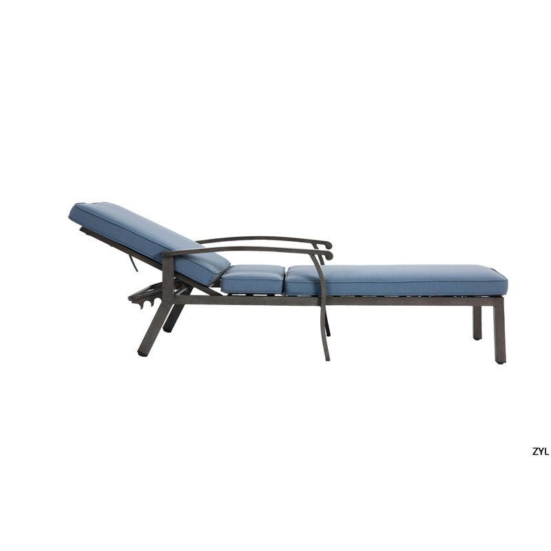 Méridienne en aluminium coulé, Bleu