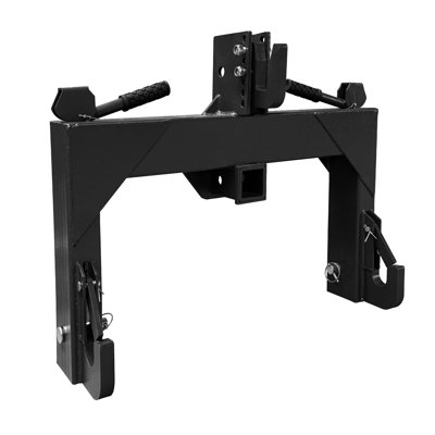 3 Point Quick Hitch for Category 1 Tractor 3000 Lbs Capacity 3Pt Attachment with 2 Inch Receiver Hitch 5 Position Adjustable Top Hook for Easy Trac