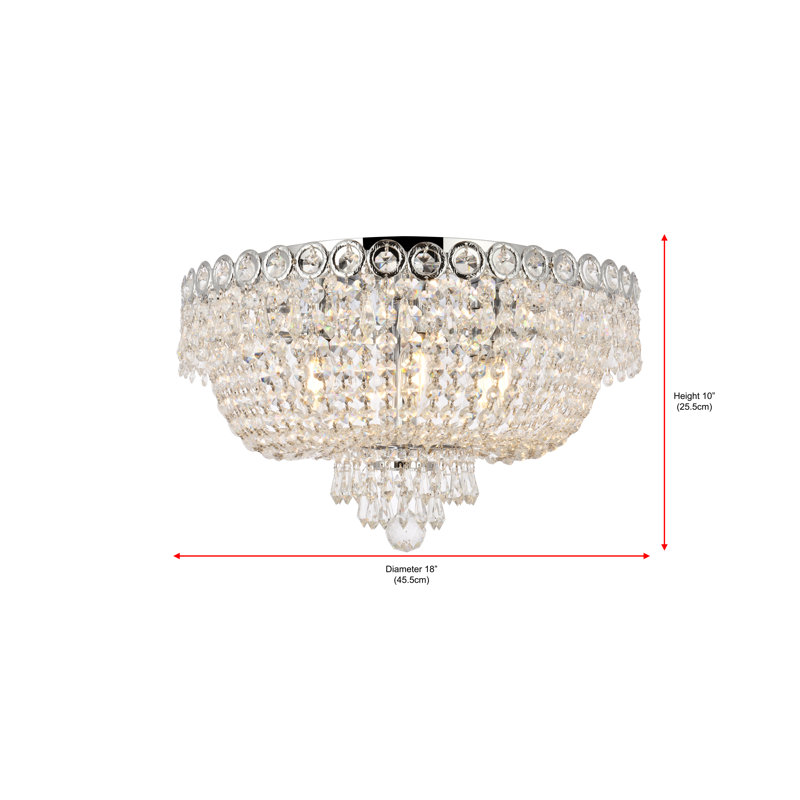 Stoltz Flush Mount, Chrome, Royal Cut