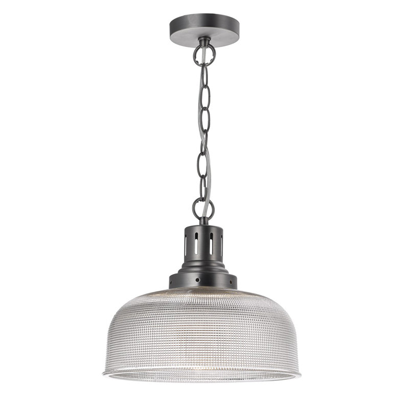 Amini 1 - Light Nickel Dome Pendant