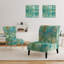 Fauteuil de chambre rembourré Blue Diamonds