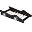 Lit plateforme simple avec roulettes-118281545