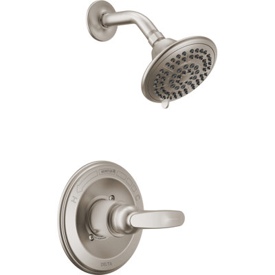 Delta Foundations 13 Series 5-Setting Shower Faucet Set, Chrome Shower Head and Handle Set, Valve Trim Kit, Stainless BT13211-SS (Valve Not Included)