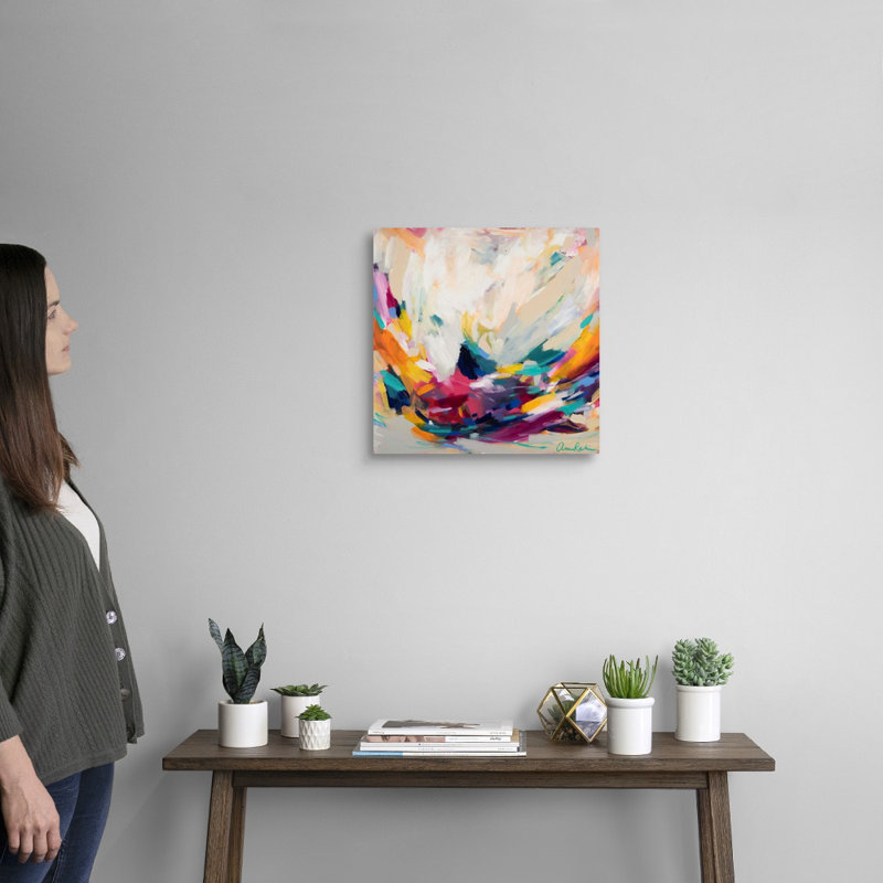 «New Beginnings» par Amira Rahim - reproduction sur toile, Toile tendue, H 16 po x l 16 po, Sans cadre