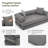 Convertible Floor Compression Sofa Bed，Frameless Sleeper Sofa-2102118690