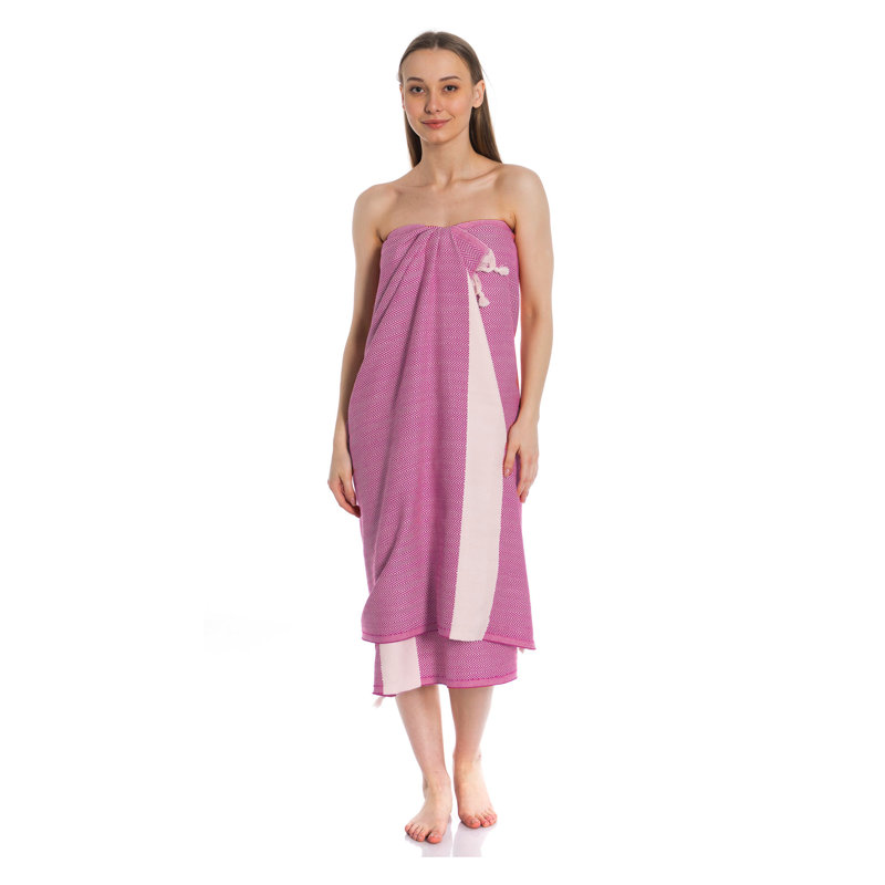 Serviette de bain Crosland, Cerise