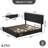 Bed Frame With Adjustable Headboard And 4 Storage Drawers, Linen Upholstered Platform Bed Frame-110095410-110095411