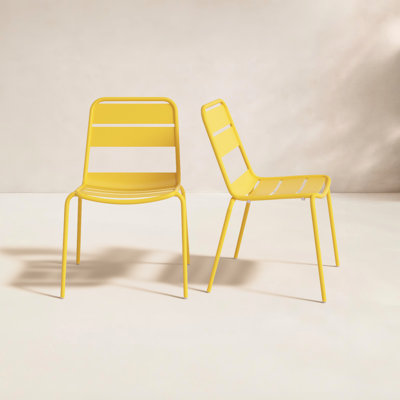 Kapri Premium All-Weather Wicker Outdoor Stacking Dining Side Chair