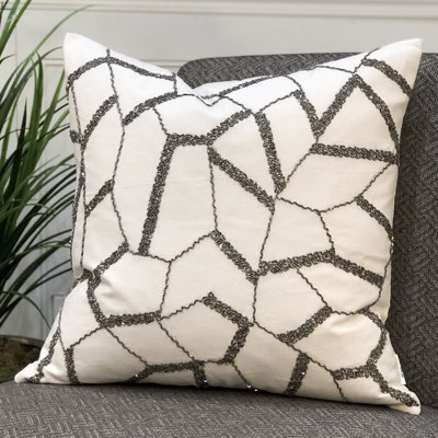  Square 100% Cotton Pillow Cover & Insert
