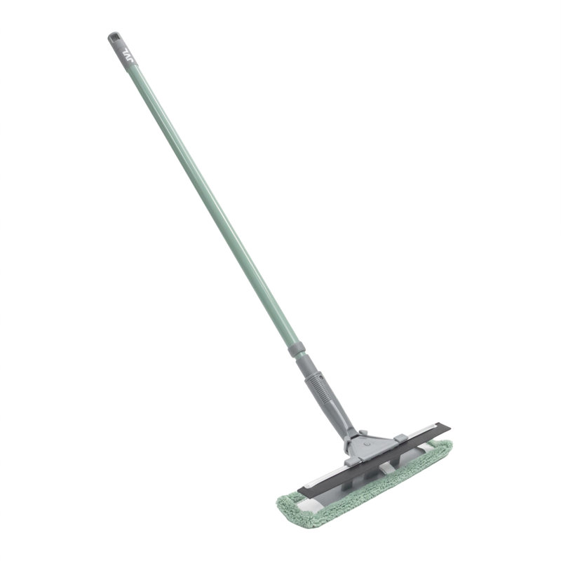 JVL Extendable Microfibre Window Cleaner with Extendable Handle, Green