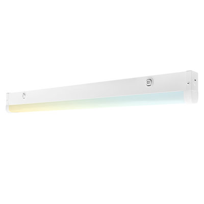 Luminaire linéaire à DEL 24 pouces Luxrite, 3CCT sélectionnable, 15/20 / 25W, 1950-3250 lumens, à intensité variable, 120-277V, éclairage d'atelier commercial, homologué UL, DLC
