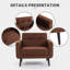 Faux Leather Accent Chair-1261814940