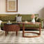 Table basse gigogne vintage avec tiroir