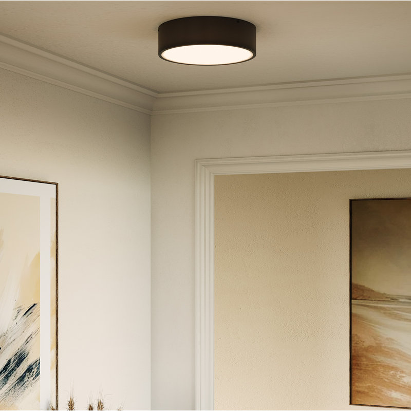 Plafonnier encastré 3 lumières Mossy, Noir mat