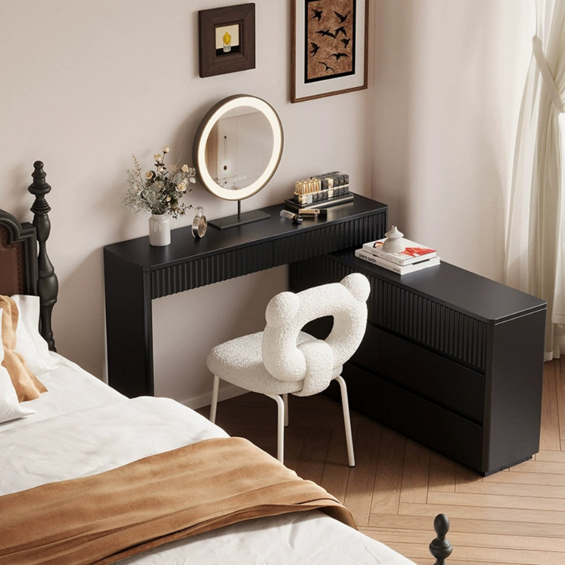 Commode rétro noire