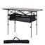 Table de camping pliante en aluminium