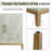 32" Accent Cabinet with Gold Trim-1507780079