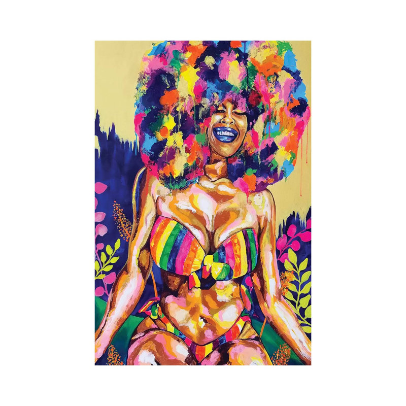 Promesse-impression de peinture, Toile tendue, Pas de tapis, H 26 po x l 18 po x 1,5 po