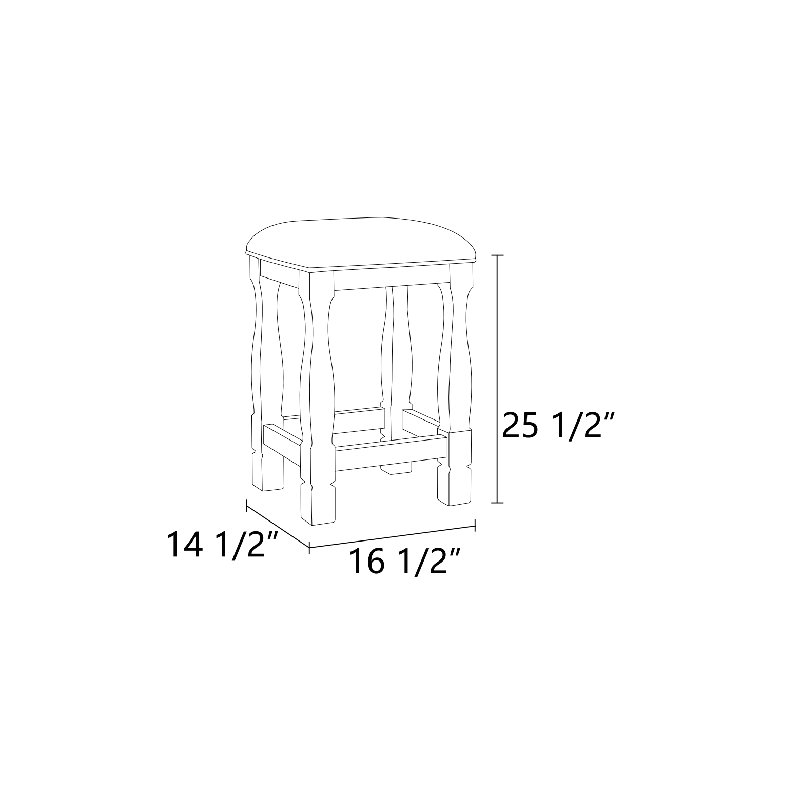Tabouret de comptoir Catrell
