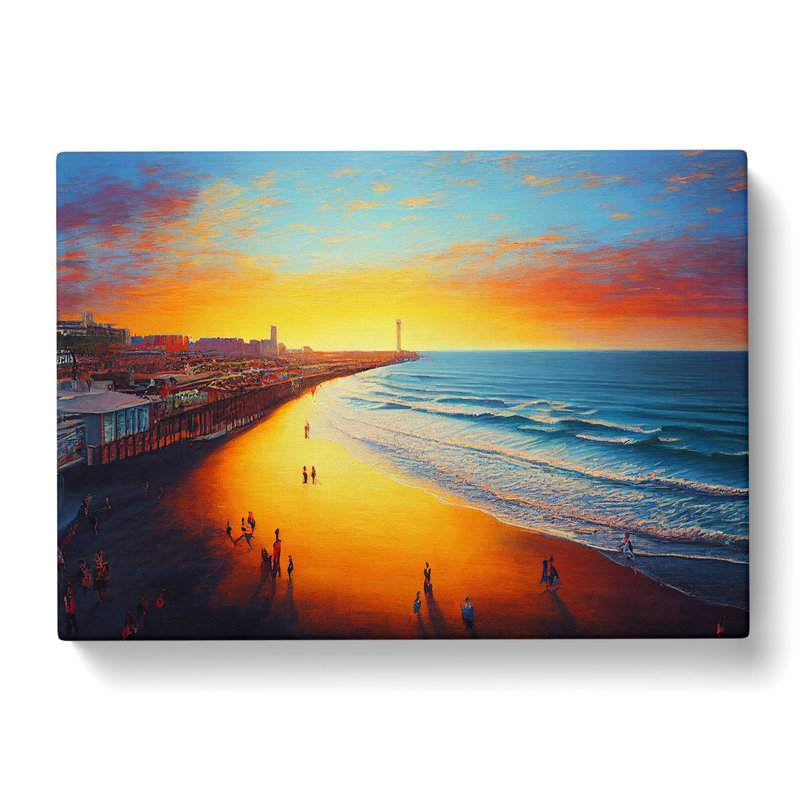 Evening Beach - Wrapped Canvas, 40cm H x 60cm W x 3cm D