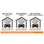 Chaufferette à 2 unités avec support de fixation KBP Series, 240V, 5700W, 1 phase-119784259