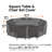 Khalil Water-Resistant Square Patio Table & Chair Set Cover-86408867