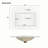 Wall Mounted Bathroom Vanity with 2 Drawers-920561024