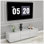 Console de télévision moderne à spirale unique avec meuble de rangement et 2 tiroirs pour le salon et la chambre à coucher