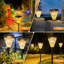 Lumières de jardin extérieures Huotian, à DEL, imperméables, blanc chaud ou dégradé (ensemble de 2)