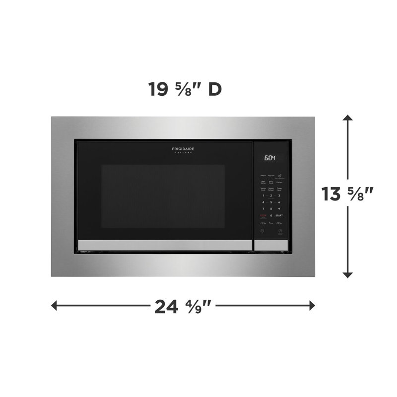 24 In. 2.2 Cu Ft Electric Built-In Microwave In Stainless Steel With Sensor Cook