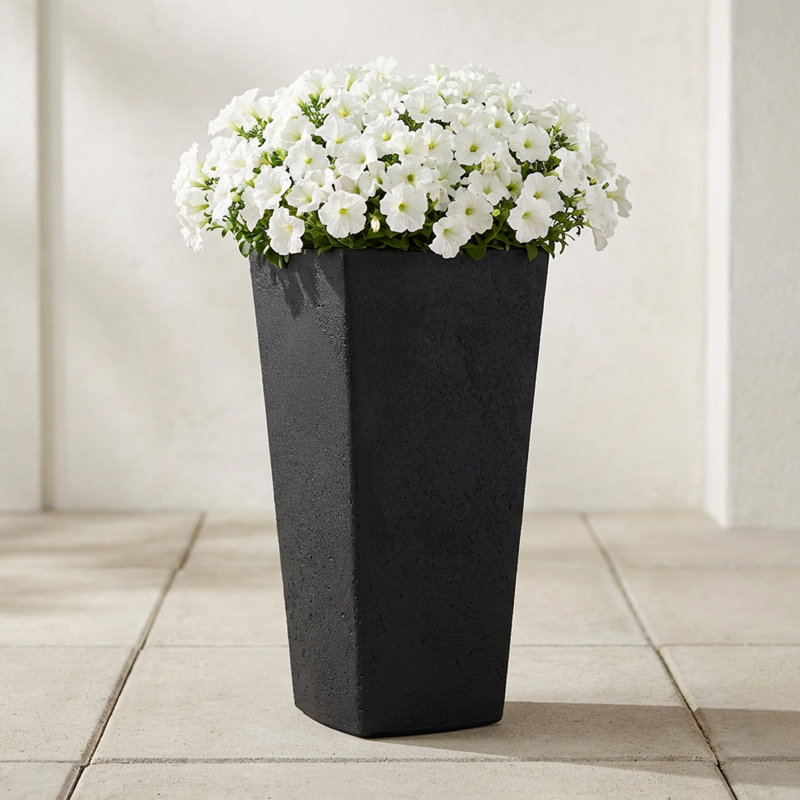 Pot à fleurs Crete, Black