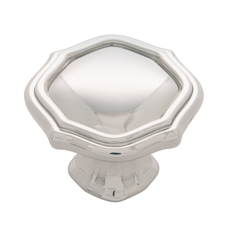 Trellis Collection Knob - 1-1/2 " Diameter Cabinet Knob - Traditional Hardware for Drawers & Cabinets, Polished Nickel