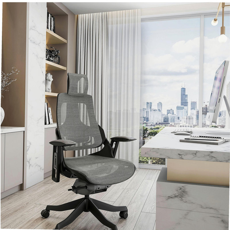 Fauteuil président ergonomique Mobili LUX, gris