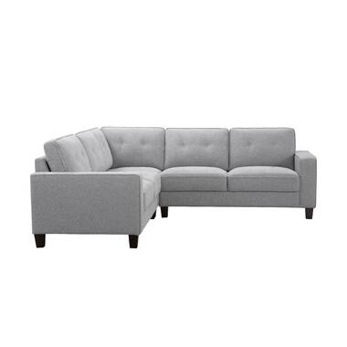 GODEER 100 in. W 3-piece Fabric Big Sectional Sofa Couch L Shape