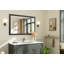Miroirs de salle de bain modernes et contemporains en métal biseauté rectangulaire / carré avec verre trempé HD-67756022-71934697-67756026