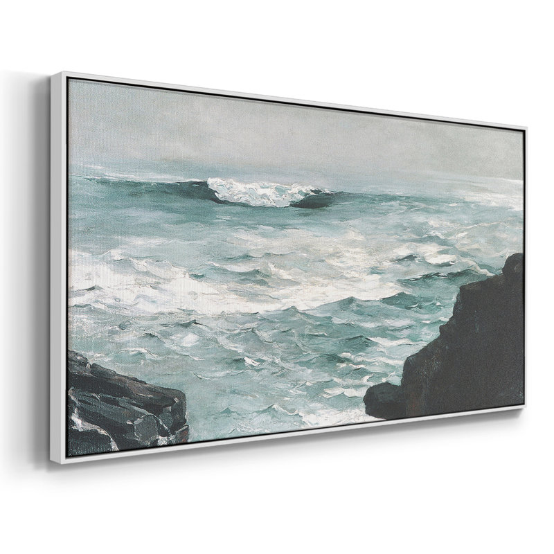 Série paysage - CCLxx - Toile tendue avec châssis encadré - Prêt à être accroché, H 25 po x l 49 po, Noyer