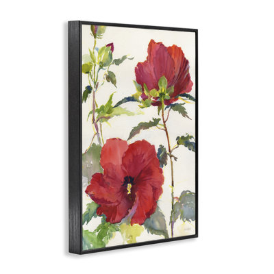 Red Poppy Duo Framed Giclee Art by Theresa Heidel