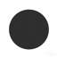 Plateau en verre trempé noir peint - 39,3 po rond, 3/8 po d'épaisseur