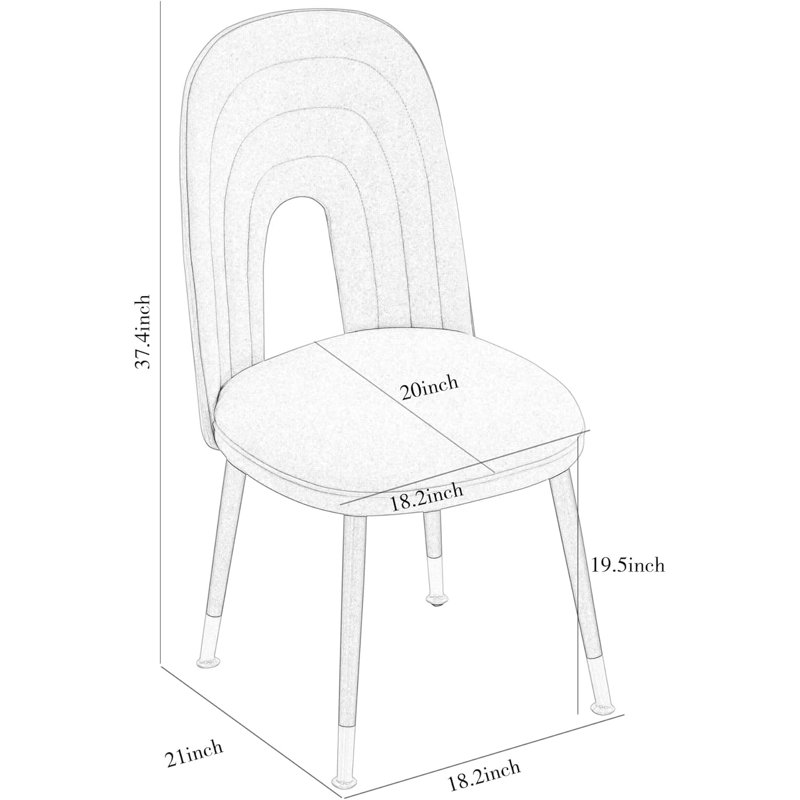 Chaise d'appoint Samina